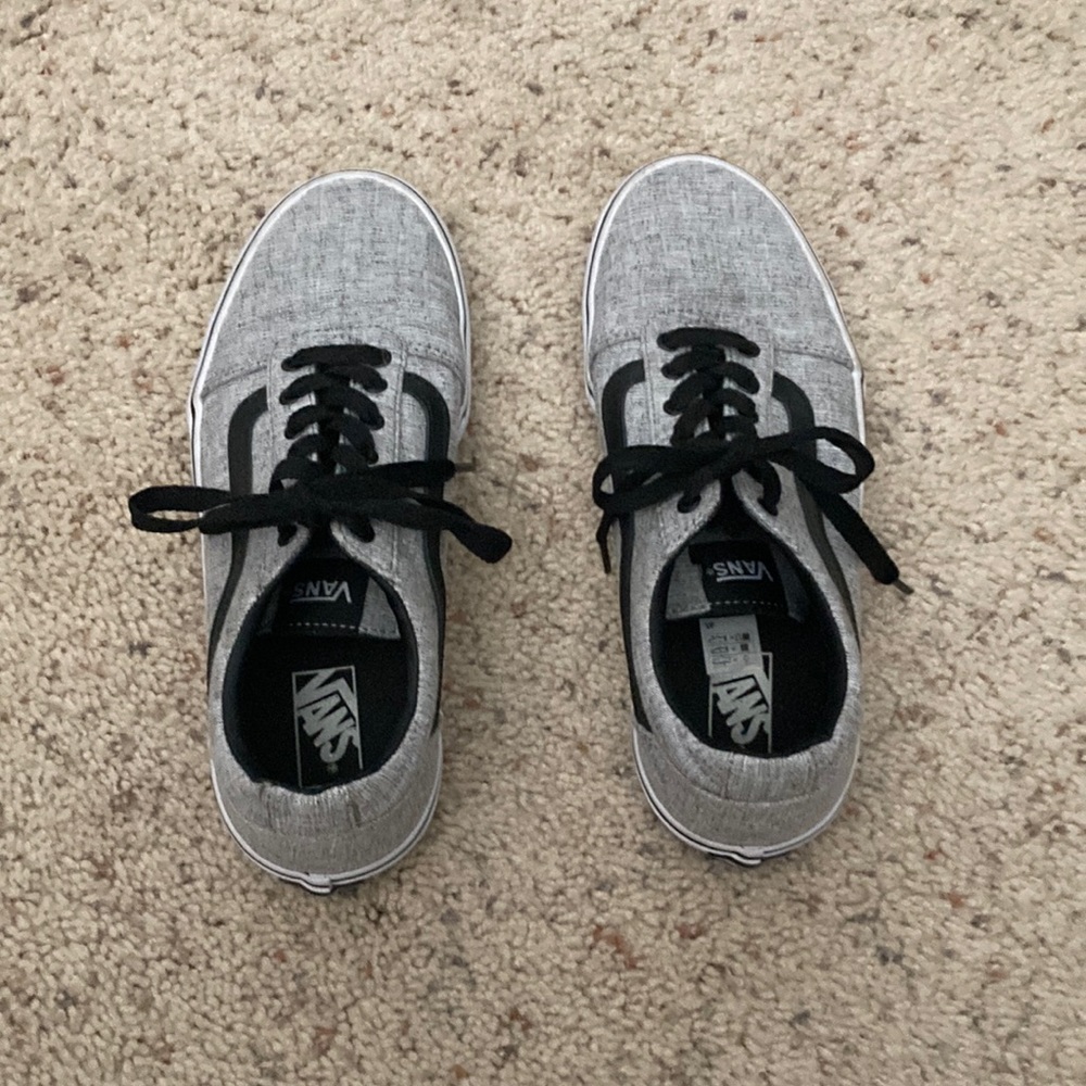 Vans shoes size 4.5 youth/6 women’s. Worn twice!